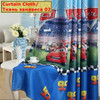 Blue Car Cartoon Window Curtain Living Room Boys Children  Bedroom Sheer Tulle Kids Cortina Blue Car Cartoon Window Curtain Living Room Boys Children  Bedroom Sheer Tulle Kids Cortina