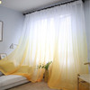 Gradient Color Window Curtain for Living Room Sheer Fabric kitchen Green Tulle Drape Gray