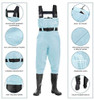 Fly Fishing Waders, Breathable Waders For Men And Women With Wading Belt