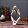 Sculpture Modern Abstract Art Thinker Figure for Bookends andDisplay