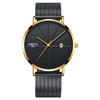 NIBOSI Ultra Thin Luxury Mens Watch