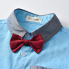Tem Doger Boy Boys Clothes Tie Shirts+Shorts 2PCS Outfits