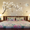 Big Size Tree Birds Flower Wall Stickers