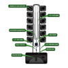 24-site Bubble Flow Buckets Hydroponic Grow system