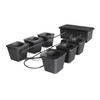 6-site Bubble Flow Buckets Hydroponic Grow system