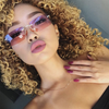 Luxury Brand Rectangle Ladies Sunglasses