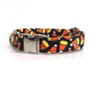 Candy Corn Cat & Dog Collar w/ Detachable Bow