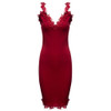 Gamiss Designer Women Summer Dress Sweetheart Neck Lace Slim Bodycon Party Clubwear Sexy Elegant Woman Mini Dress Female Vestido