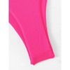 Neon Pink Cut-Out Top With Tanga Bikini