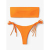 Bandeau With Tie Side Bikini Set