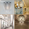 Modern Crystal Chandelier Light LED Lamp Lustre Chandeliers Lighting Hanging Ceiling Fixtures Pendant Luminaire For Living Room