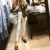 Women Stretch Skinny  Jeans With High Waist