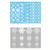 Christmas decorations glass electrostatic stickers Christmas party decoration snowflake window stickers