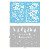 Christmas decorations glass electrostatic stickers Christmas party decoration snowflake window stickers