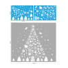 Christmas decorations glass electrostatic stickers Christmas party decoration snowflake window stickers