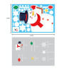 Christmas decorations glass electrostatic stickers Christmas party decoration snowflake window stickers