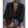 Women Casual Long Sleeve Solid Color Shirts Female Fashion Autumn Ladies Buttons Tops Tees Shirts