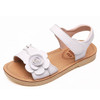 Toddler Girls Leather Flower Sandals