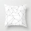 Buy 5 Get 1 Free Black and White Geometric Abstract Decorative Pillowcases Polyester Throw Pillow Case Geometric Pillowcase