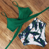 Leopard Swimsuit Women Snake Print Bikini 2020 Sexy Cross Bandage Bathing Suit High Waist Bikini Set Biquini Push Up Swimwear
