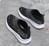 2020 New Women Crystal Sneakers Spring Autumn Casual Zipper Flat Shoes women Non-slip Breathable Outdoor Vulcanized Shoes woman