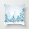Merry Christmas Elk Cushion Cover Snowflake Tree Printed Pillow Cover for Home Sofa Chair Decorative Pillows 45*45cm