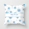 Merry Christmas Elk Cushion Cover Snowflake Tree Printed Pillow Cover for Home Sofa Chair Decorative Pillows 45*45cm