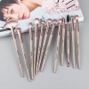 Premium 12 pieces pro-makeup set including Eye Shadow Blending Eyeliner Eyelash Eyebrow Brushes For Makeup
