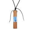 Handmade Wood Resin Pendant Necklace