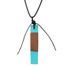 Handmade Wood Resin Pendant Necklace
