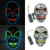 Halloween Mask Neon Masks LED Scary Skull Masque