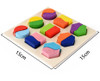 Montessori Wooden Puzzles Hand Grab Boards Toys Tangram Jigsaw Baby Educational Toys Cartoon Vehicle Animals Fruits 3D Puzzles