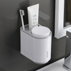 Bathroom Accessories organizer Set Toothbrush Holder Automatic Toothpaste Dispenser Holder Toothbrush Wall Mount Rack Tools Set