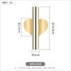 Creative wall flower ware Nordic style wall flower vase gold non perforated living room wall decoration Pendant home decore