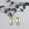 Creative wall flower ware Nordic style wall flower vase gold non perforated living room wall decoration Pendant home decore