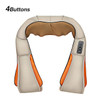 U Shape Electrical Shiatsu Body Shoulder Neck Massager Back Infrared 4D Kneading Massage Car Home Best Gift HealthCare