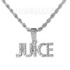 Iced Gold / Silver Buddha Pendant w/ 5mm Franco Chain / JUICE Pendant w/ 4mm Rope Chain Set Iced Gold / Silver Buddha Pendant w/ 5mm Franco Chain / JUICE Pendant w/ 4mm Rope Chain Set