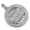 316L Stainless Steel Medallion Last Supper Christ Pendant w/4mm Miami Cuba Chain