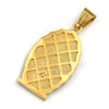 Raonhazae 316L Stainless The Virgin of Guadalupe De Lady of Gudalupe Pendant w/ 4mm Miami Cuban Chain
