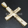 New Lab diamond Micro Pave JUMBO Jesus Crucifix Pendant.