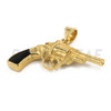 Stainless Steel Gold Pistol Hand Gun Pendant w/ 5mm Miami Cuban Chain Stainless Steel Gold Pistol Hand Gun Pendant w/ 5mm Miami Cuban Chain