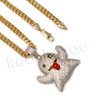 14K PT Gold SNAPCHAT GHOST Pendant W/5mm 24" 30" Cuban Chain 14K PT Gold SNAPCHAT GHOST Pendant W/5mm 24" 30" Cuban Chain