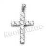 Lab diamond Micro Pave Enlighten Jesus Cross Pendant w/ Miami Cuban Chain BR104