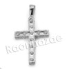 Lab diamond Micro Pave Enlighten Jesus Cross Pendant w/ Miami Cuban Chain BR104