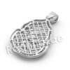 Lab diamond Micro Pave Egyptian Pharaoh Pendant w/ Miami Cuban Chain BR035