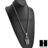 316L STAINLESS STEEL SAINT DEATH SANTA MUERTE SILVER PENDANT W 24" BOX CHAIN NECKLACE 2 316L STAINLESS STEEL SAINT DEATH SANTA MUERTE SILVER PENDANT W 24" BOX CHAIN NECKLACE 2