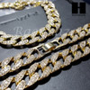 New 14k Gold PT Lion Pendant 15mm Miami Cuban 30" Necklace SET S199 New 14k Gold PT Lion Pendant 15mm Miami Cuban 30" Necklace SET S199