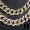 New 14k Gold PT King-tut Pendant 15mm Miami Cuban 30" Necklace SET 201G New 14k Gold PT King-tut Pendant 15mm Miami Cuban 30" Necklace SET 201G