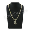 S INITIAL BUBBLE PENDANT W/ 24" MIAMI CUBAN /18" TENNIS CHAIN NECKLACE S INITIAL BUBBLE PENDANT W/ 24" MIAMI CUBAN /18" TENNIS CHAIN NECKLACE