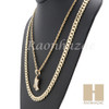 PRAYING HANDS ROPE CHAIN DIAMOND CUT 30" CUBAN LINK CHAIN NECKLACE S08G